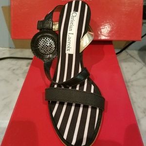 Christian Lacroix - womens open toe heels 9.5